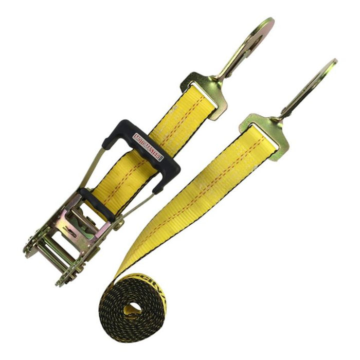 CA857 10,000-lb Padded D-Handle Ratchet Tie Down Strap with Snap