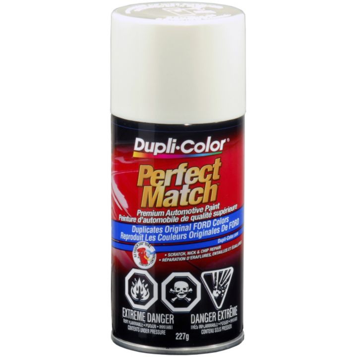 CBFM0384 Dupli-Color Perfect Match Paint, Ford  Pure White (C,9E,YG)
