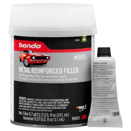 90451C Bondo Metal Reinforced Filler, 331-mL