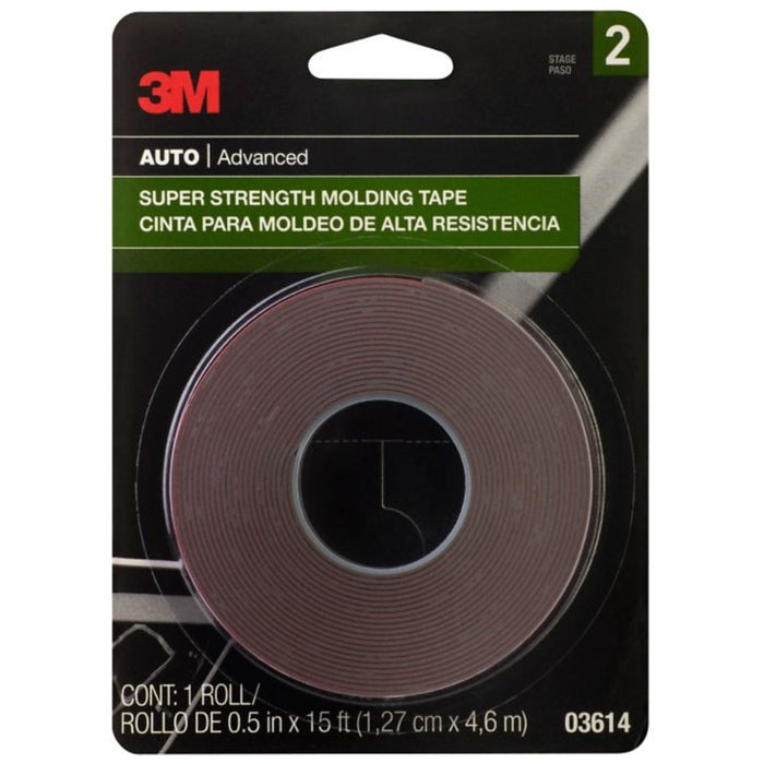 03614C 3M Auto Molding Tape, 1/2in x 15ft — Partsource