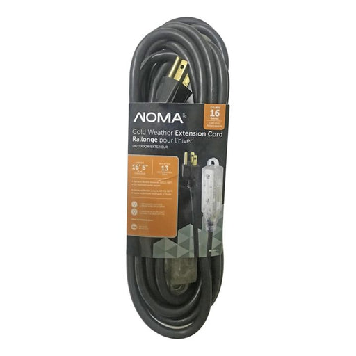 NOMA Flexible Cold Weather Rated Extension Cord, 5-m