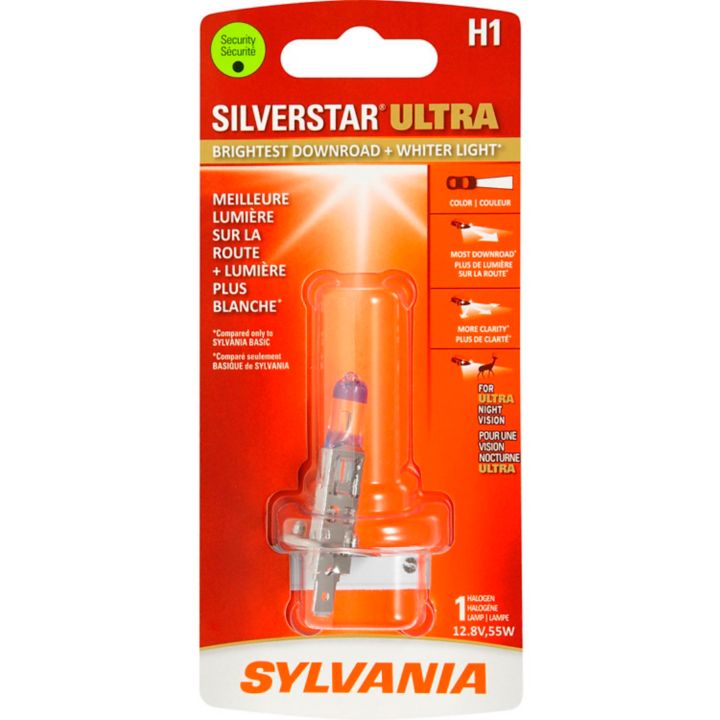 H1SU.BP H1 Sylvania SilverStar® ULTRA Headlight Bulb, 1-pk