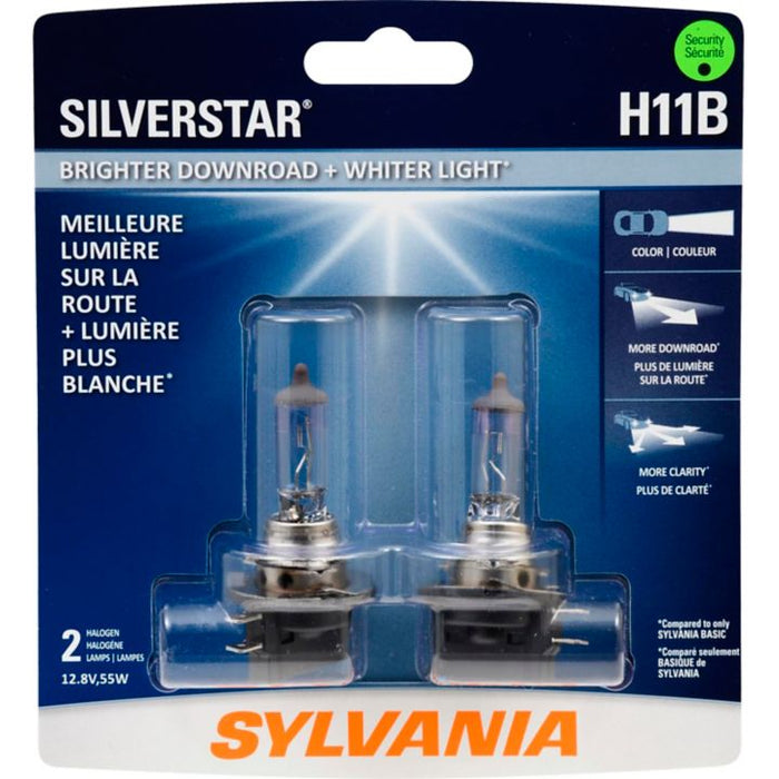 H11BST.BP2 H11B Sylvania SilverStar® Headlight Bulbs, 2-pk