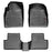 44486-1-3 WeatherTech® Custom Front & Rear FloorLiner™ Kit, Black