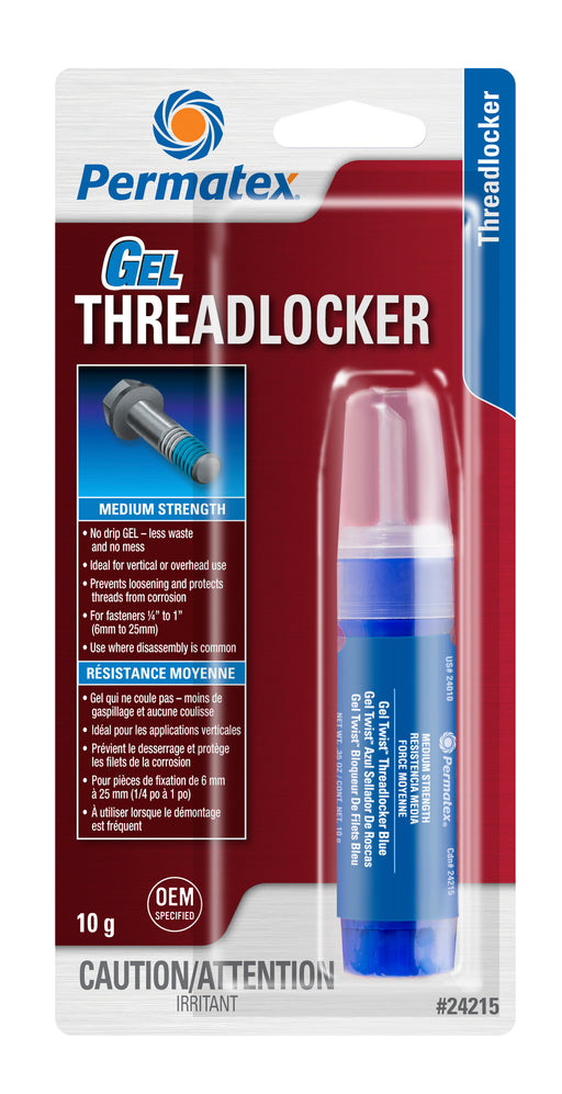 Permatex® Blue GEL Medium Strength 242 Threadlocker, 10g Tube