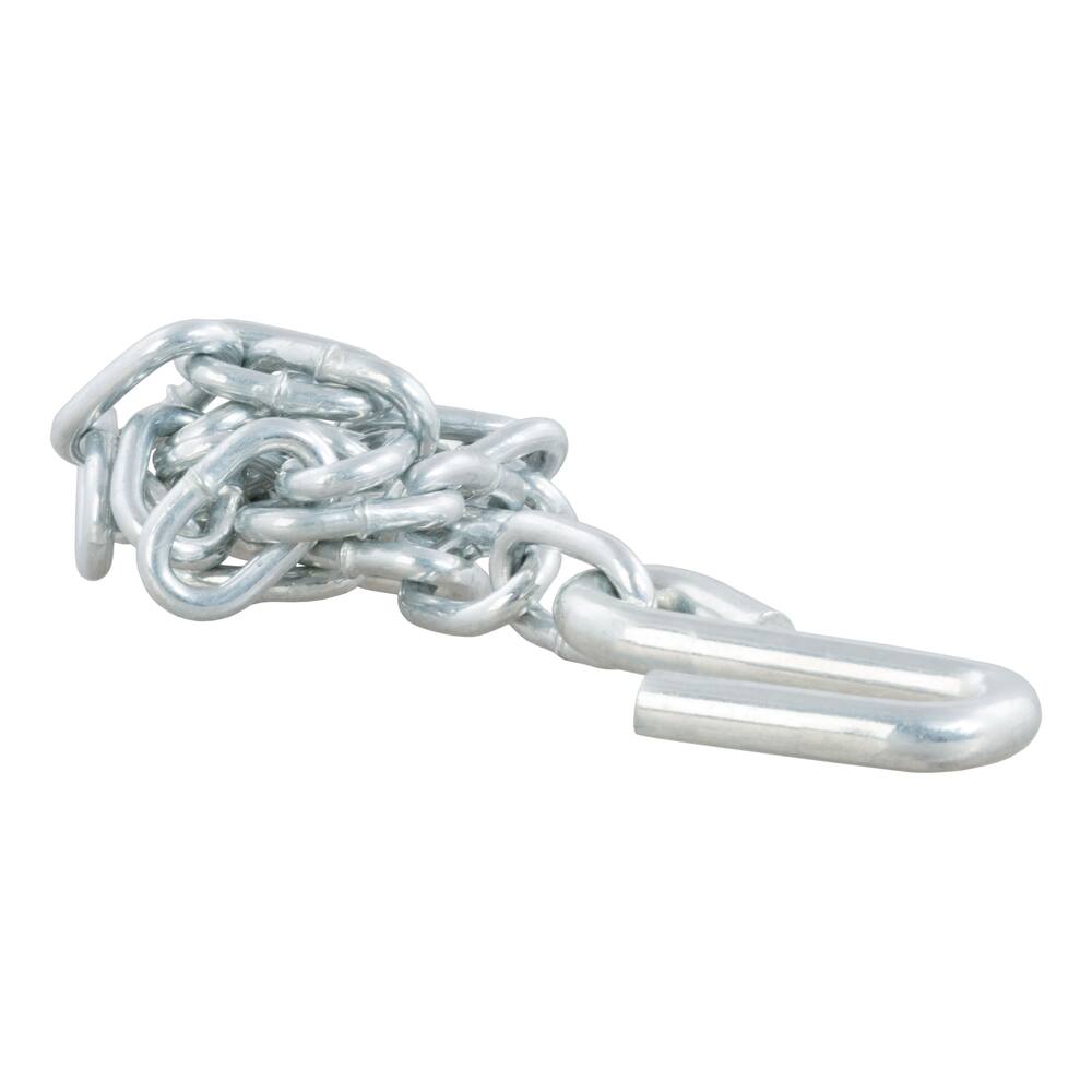 80020 27 Safety Chain with 1 S-Hook (2,000 lbs, Clear Zinc)