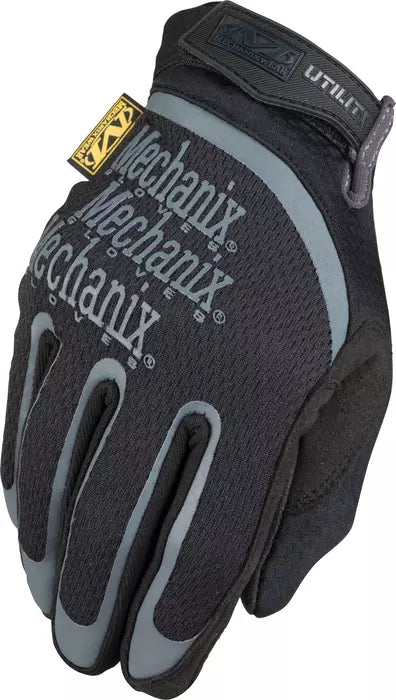 Mechanix Wear® Synthetic-Leather Palm Hook and Loop Cuff Utility Glove, Black, Assorted Sizes