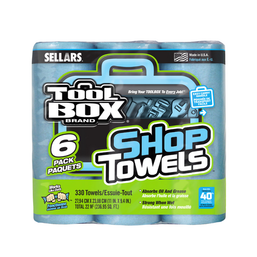 ToolBox Shop Towel, 6-pk