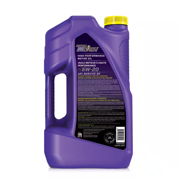 Royal Purple High Performance 5W20 Synthetic Engine/Motor Oil, 4.73-L