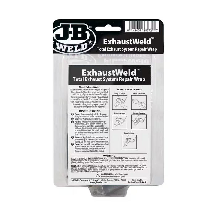 JB Weld Exhaust Weld Total Exhaust Repair Wrap, Single, 2-in x 72-in