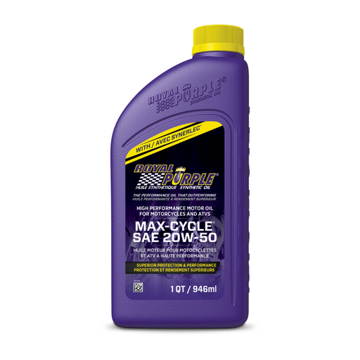 Royal Purple Max Cycle 20W50 Motorcycle & ATV Motor Oil , 946-mL