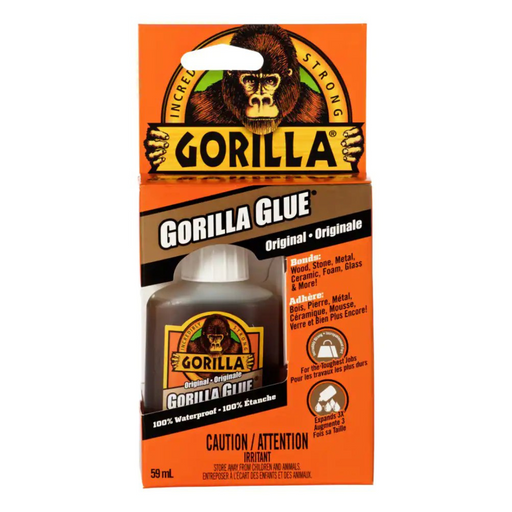 Gorilla Glue Original Multi-Purpose Indoor/Outdoor Waterproof Super Glue Adhesive, 2-oz