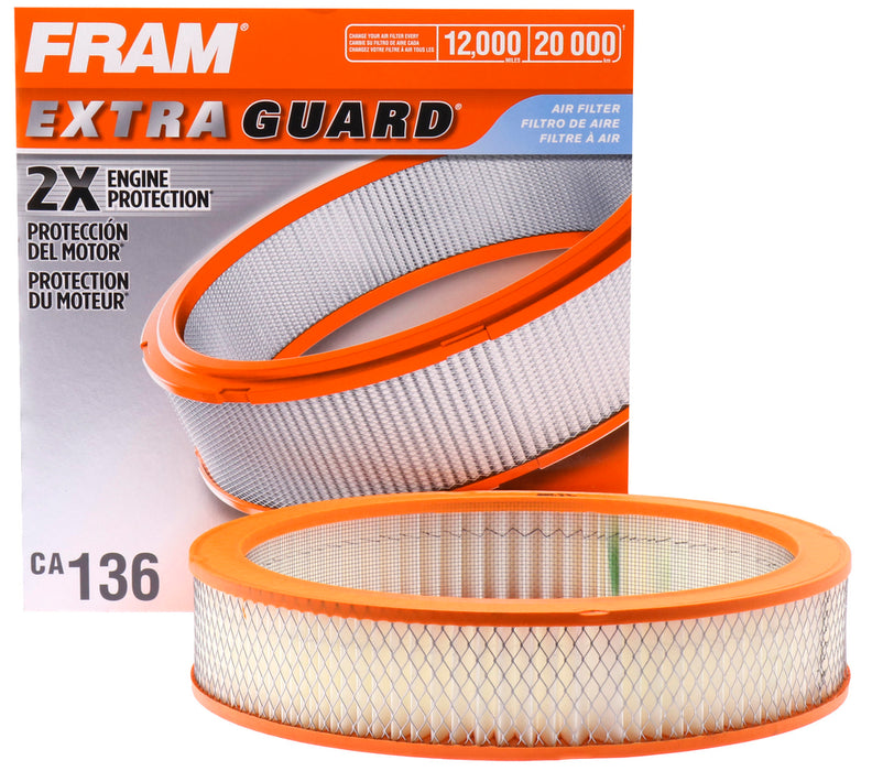 CA136 FRAM Extra Guard Air Filter