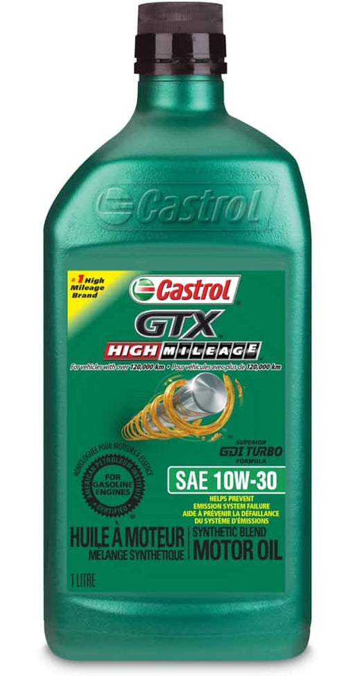 00017-38 Castrol GTX High Mileage Motor Oil, 1L