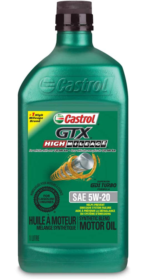 00018-38 Castrol GTX High Mileage Motor Oil, 1L