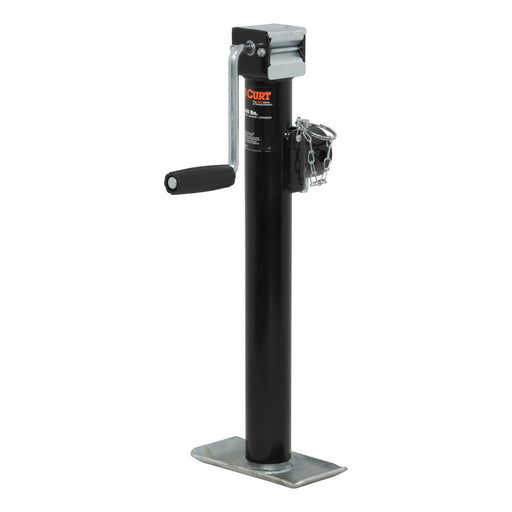 28324 Pipe-Mount Swivel Jack with Side Handle (2000lb, 15 Travel)