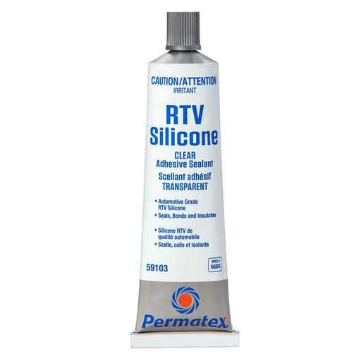 59103 Permatext Clear RTV Silicone Adhesive Sealant